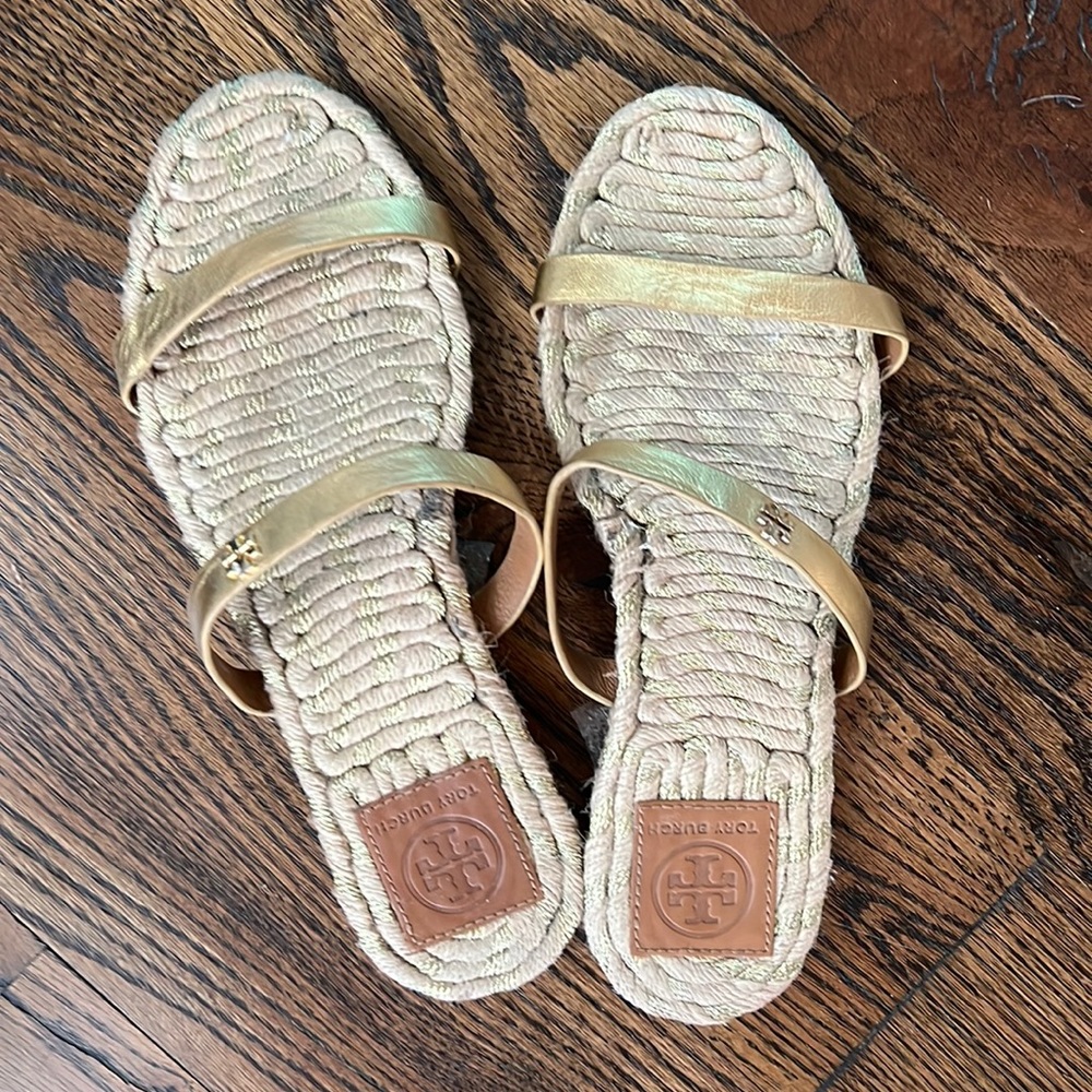 Gold sandals